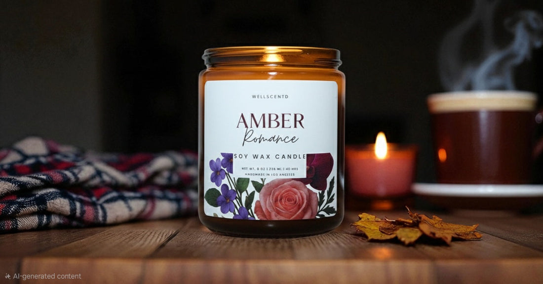 amber romance image on a table 