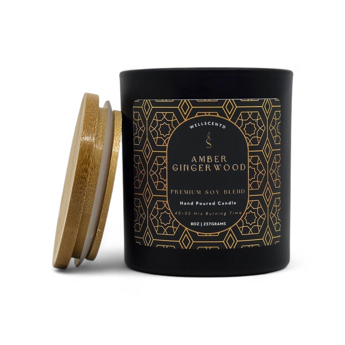Amber Gingerwood Candle