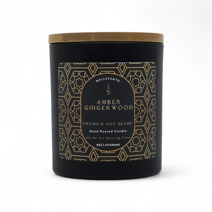 Amber Gingerwood Candle