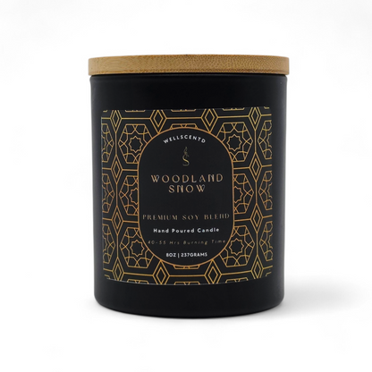 Woodland Snow Winter Candle
