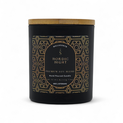 Nordic Night Winter Candle