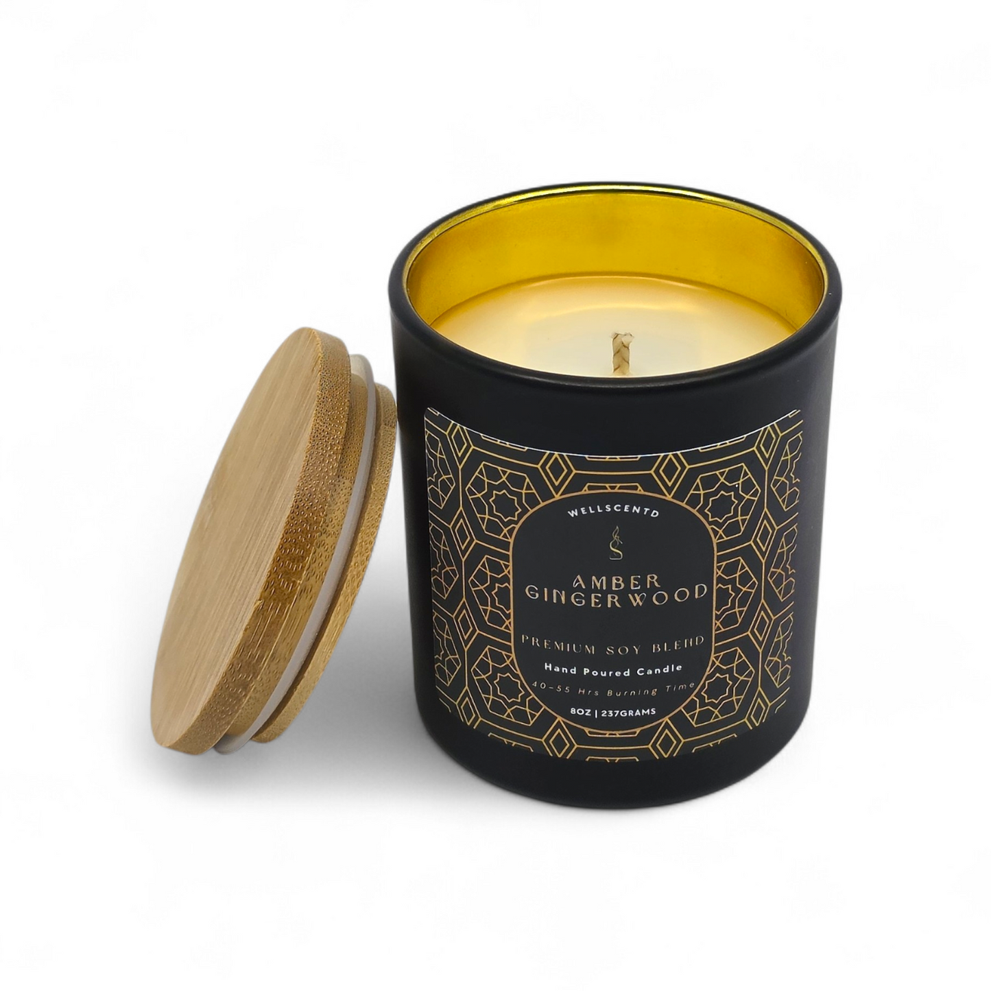 Amber Gingerwood Candle
